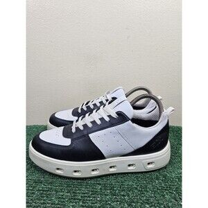 ECCO Street 720 GTX Womens Size 8-8.5 Black White Leather Lace Up Sneakers